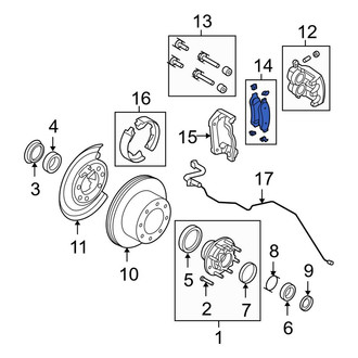 Ford OE - Rear Disc Brake Pad Set