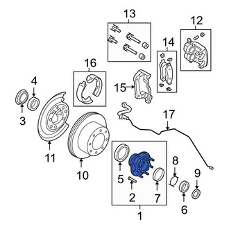 Ford OE - Rear Wheel Hub