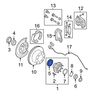 Ford OE - Rear Outer Wheel Bearing Race
