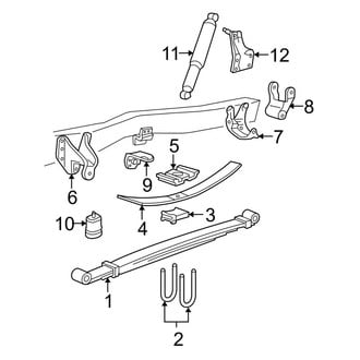 Ford OE - Rear Suspension - Suspension Components (Crew Cab)