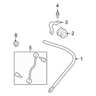 Ford OE - Rear Suspension - Stabilizer Bar & Components (Crew Cab)