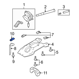 Ford OE - Spare Tire Hoist Nut