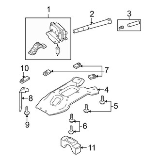 Ford OE - Spare Tire Carrier - Carrier & Components (Crew Cab)