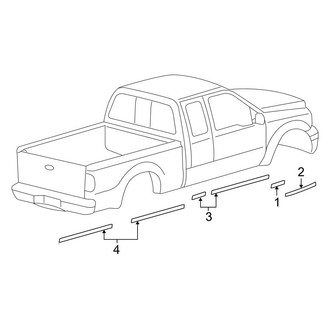 Ford OE - Stripe Tape (Type 5), (Crew Cab)