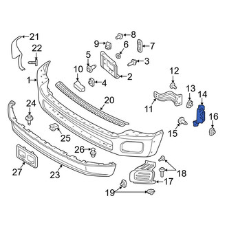 Ford OE - Front Left Outer Bumper Face Bar Bracket