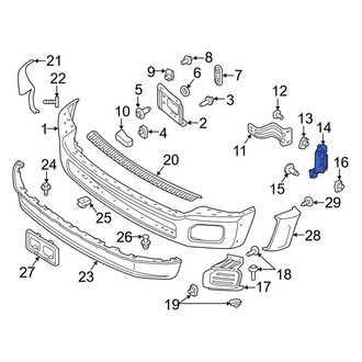 Ford OE - Front Left Outer Bumper Face Bar Bracket