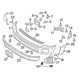 Ford OE - Inner Bumper Face Bar Nut