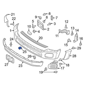 Ford OE - Inner Bumper Face Bar Nut