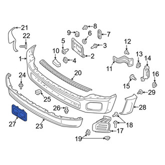 Ford OE - License Plate Bracket