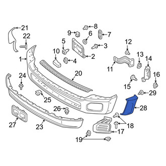 Ford OE - Front Left Bumper Extension