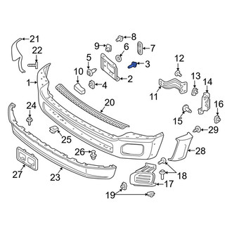 Ford OE - Bumper Face Bar Mount Bolt