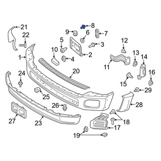 Ford OE - Inner Bumper Face Bar Mount Bolt