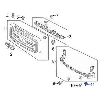 Ford OE - License Plate Bracket Nut