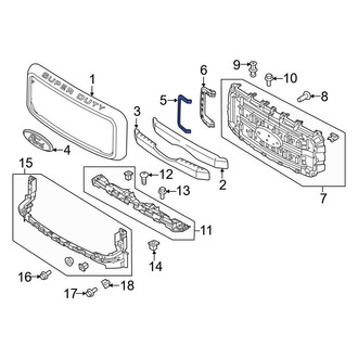 Ford OE - Front Left Outer Grille Molding
