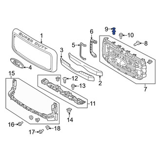 Ford OE - Grille Rivet
