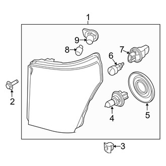 Ford OE - Front Lamps - Headlamp Components (Crew Cab)