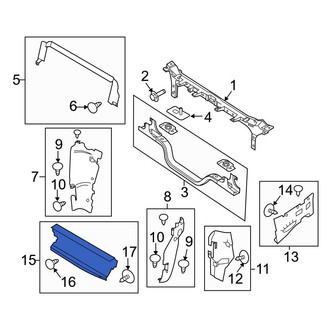 Ford OE - Front Lower Radiator Support Air Deflector