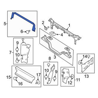 Ford OE - Front Upper Radiator Support Air Deflector