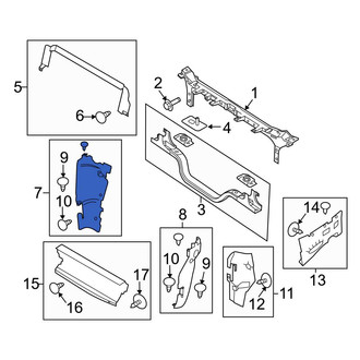 Ford OE - Front Right Radiator Support Baffle