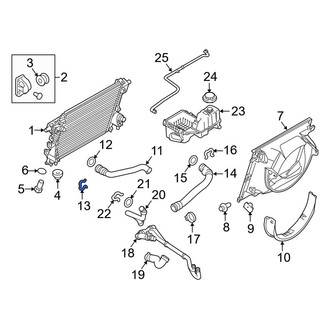 Ford OE - Engine Coolant Pipe Clamp