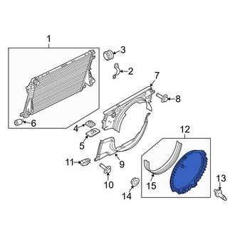 Ford OE - Rear Engine Cooling Fan Shroud