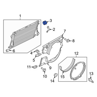 Ford OE - Upper Radiator Insulator