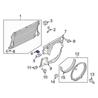 Ford OE - Lower Radiator Insulator