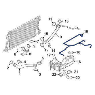 Ford OE - Engine Coolant Reservoir Hose