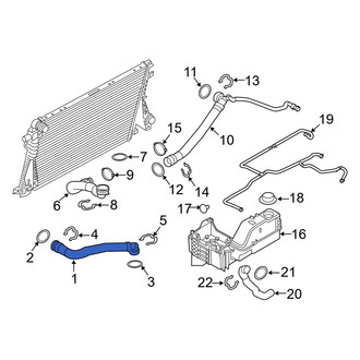 Ford OE - Upper Radiator Coolant Hose