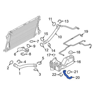 Ford OE - Engine Coolant Reservoir Hose