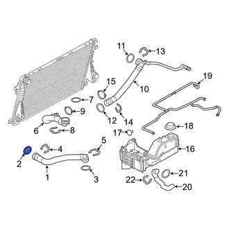 Ford OE - Upper Radiator Coolant Hose O-Ring