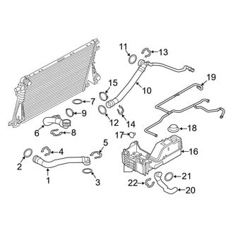 Ford OE - Cooling - Hoses & Lines (Auxiliary), (Crew Cab)