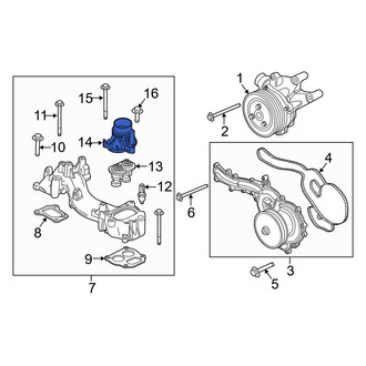 Ford OE - Upper Engine Coolant Thermostat Housing