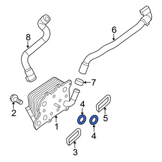 Ford OE - Left Engine Oil Cooler Gasket