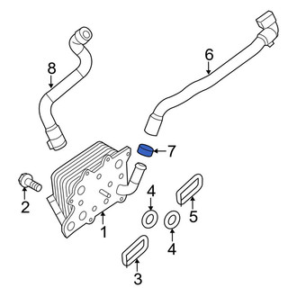 Ford OE - Lower Engine Coolant Reservoir Hose Clamp