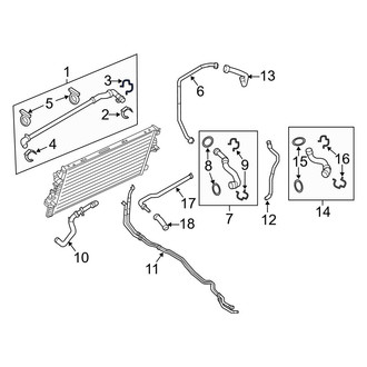 Ford OE - Lower Radiator Coolant Hose C-Clip