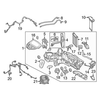 Ford OE - Air Conditioner & Heater - Evaporator & Heater Components (With Dual Zone A/C)