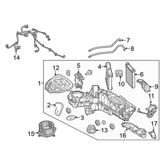 Ford OE - Air Conditioner & Heater - Heater Components (W/O A/C)