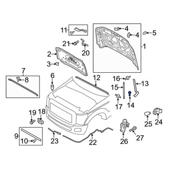 Ford OE - Hood Hinge Bolt