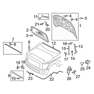 Ford OE - Front Hood Release Cable
