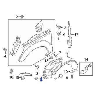 Ford OE - Fender Bolt