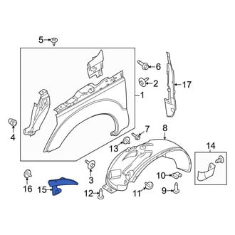 Ford OE - Front Right Fender Splash Shield