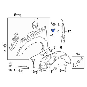 Ford OE - Rear Fender Bolt