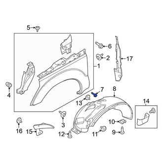 Ford OE - Rear Fender Bolt