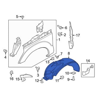 Ford OE - Front Left Fender Splash Shield