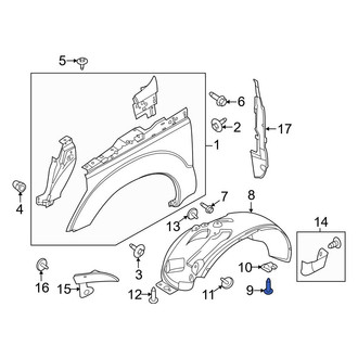Ford OE - Fender Liner Screw