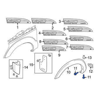 Ford OE - Rear Wheel Arch Molding Screw