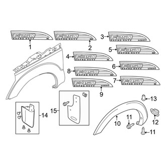 Ford OE - Fender - Exterior Trim (Crew Cab)