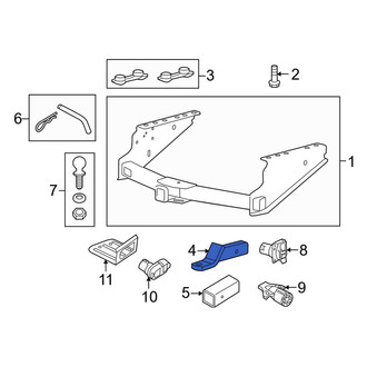 Ford OE - Rear Trailer Hitch Ball Mount