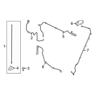 Ford OE - Electrical - Antenna (With Satellite Radio, W/O Navigation), (Crew Cab)